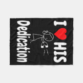 Women's Funny Valentine's Day Couple Matching I Lo Fleece Deken (Voorkant (Horizontaal))