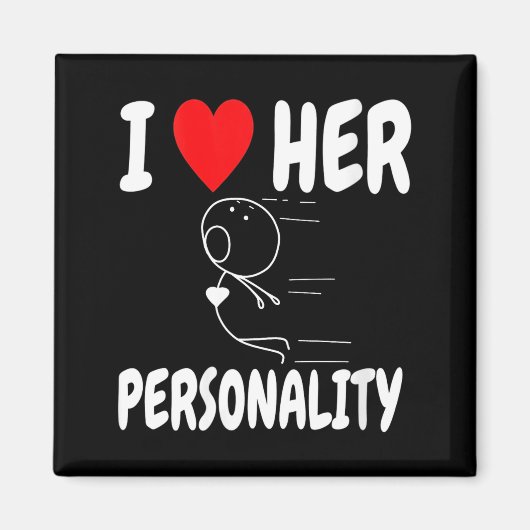 Women's Funny Valentine's Day Couple Matching I Lo Magneet (Voorkant)