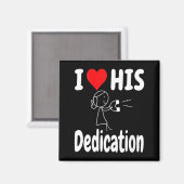 Women's Funny Valentine's Day Couple Matching I Lo Magneet (Voorkant / Achterkant)