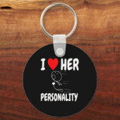 Women's Funny Valentine's Day Couple Matching I Lo Sleutelhanger (Voorkant)