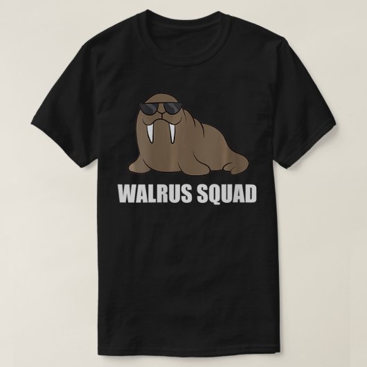 Womens Funny Walrus Team Walrus Walrus Squad VNeck T-shirt (Design voorkant)