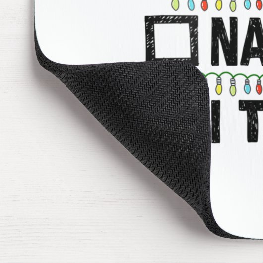 Womens Funny Xmas Nice Naughty I Tried Christmas L Muismat (Hoek)