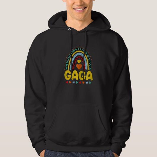 Womens Gaga Rainbow Grandma Cute Moederdag Hoodie (Voorkant)