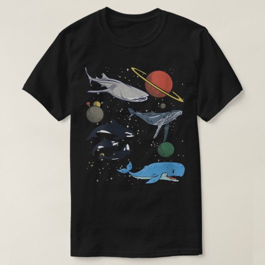 Womens Galay Space Whale Shark Beluga Humpback Oce T-shirt (Design voorkant)