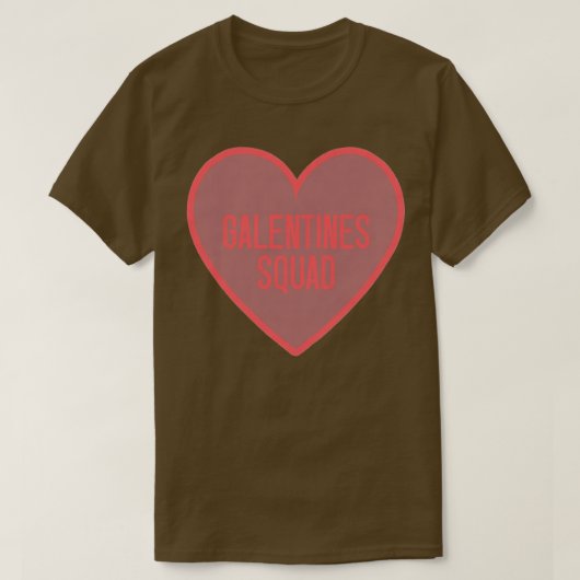 Womens Galentines Day Squad BFF Valentijnsdag Fri T-shirt (Design voorkant)