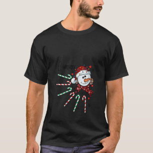 Womens Gammy Sneeuwman Candy Cane Kerstmis Xmas Fu T-shirt