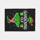 Womens Gardening Elf Christmas Family Girls Women  Fleece Deken (Voorkant (Horizontaal))