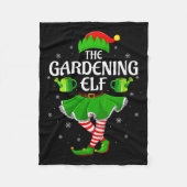 Womens Gardening Elf Christmas Family Girls Women  Fleece Deken (Voorkant)
