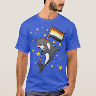 Womens Gay Beer Orca Gay Beer Pride V-Neck T-shirt