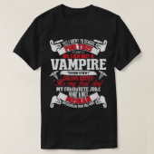 Womens geen Vampire Funny Phlebotomie-technicus P T-shirt (Design voorkant)
