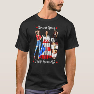 Womens Gemini Queen Puerto Rican Style May June Co T-shirt