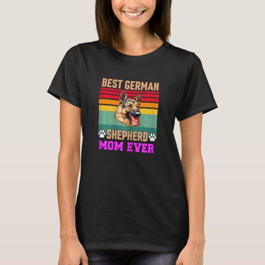 Womens German Shepherd Pet Owner   Best German She T-shirt (Voorkant)