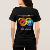 Women's Ghost Advocate Paranormal Shirt voor Autis (Achterkant)