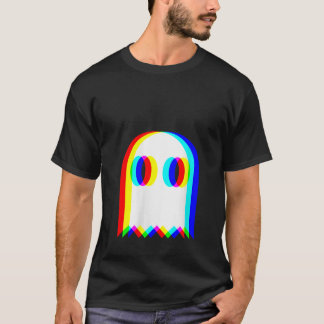 Womens Ghost Trippy Vaporwave House Music Festival T-shirt