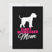Womens Giant Schnauzer Mam Aankondiging (Voorkant)