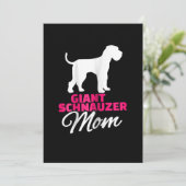 Womens Giant Schnauzer Mam Aankondiging (Staand voorkant)
