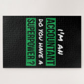 Womens Gift Accountant Heeft u een Superpower Legpuzzel (Horizontaal)
