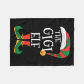 Womens Gigi Elf Xmas Matching Pajamas Group Christ Fleece Deken (Voorkant (Horizontaal))