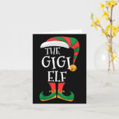 Womens Gigi Elf Xmas Matching Pajamas Group Christ Kaart (Gele Bloem)