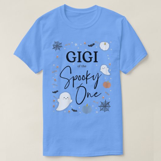 Womens Gigi van de Spooky One First Birthday Blue T-shirt (Design voorkant)