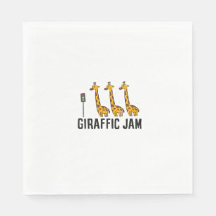 Womens Giraffic Jam Funny Giraffe Giraffe Pun Scha Servet