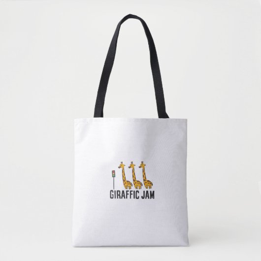 Womens Giraffic Jam Funny Giraffe Giraffe Pun Scha Tote Bag (Voorkant)
