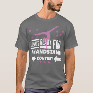 Womens Girls Gymnast Tumbling Handstandaard Gymnas T-shirt