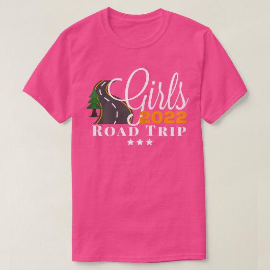 Womens Girls Road Trip 2022 T-shirt (Design voorkant)