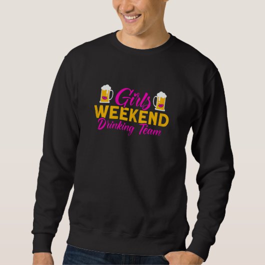 Womens Girls Weekend Drinking Team Party Group Pub Trui (Voorkant)