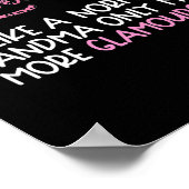 Womens Glamma Glam ma s Trendy Grandma Leopard Poster (Hoek)