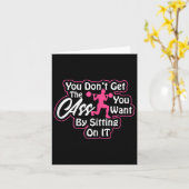 Womens Glutes Workout Day Insrational Motivational Kaart (Gele Bloem)