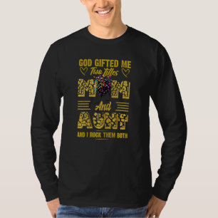 Womens God heeft me twee titels gegeven: mama en t T-shirt
