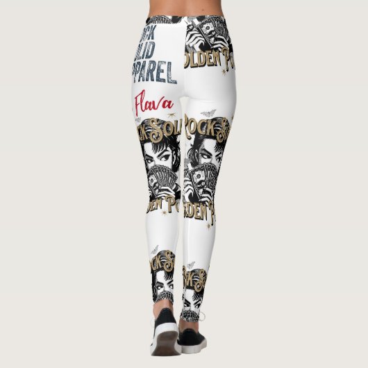Womens Golden Power Leggings (Achterkant)