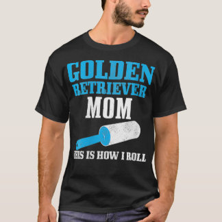 Womens Golden Retriever mama Dog Hair Funny Golden T-shirt