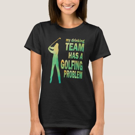 Womens Golf Fun Crazy Golf Dry Fit T - shirts (Voorkant)