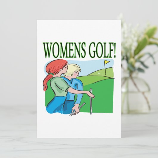 Womens Golf Kaart (Staand voorkant)