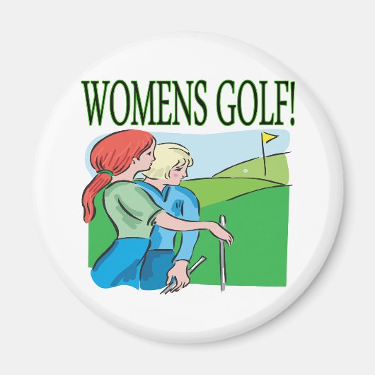Womens Golf Magneet (Voorkant)