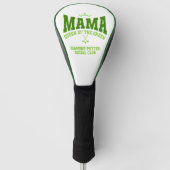 Women's Golf MAMA QUEEN OF THE GREEN Custom Golfheadcover (Voorkant)