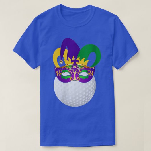 Womens Golf met Mardi Gras Carnival Mask Golf T-shirt (Design voorkant)