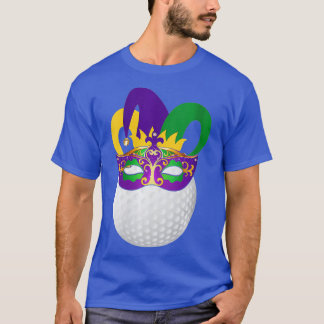 Womens Golf met Mardi Gras Carnival Mask Golf T-shirt