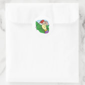 Womens Golf Ronde Sticker (Tas)