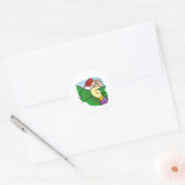 Womens Golf Ronde Sticker (Envelop)