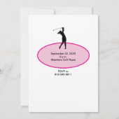 Women's Golf Season Open Party Uitnodiging (Achterkant)