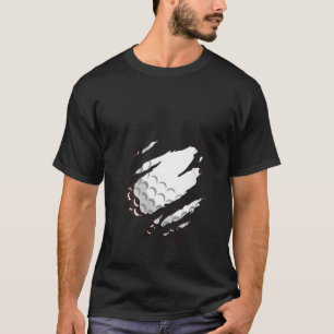 Womens Golf Thgerespecteerde Golf Ball  Funny Golf T-shirt