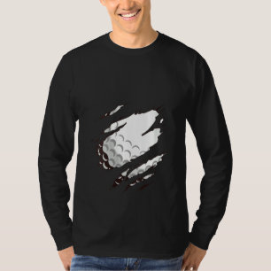 Womens Golf Thgerespecteerde Golf Ball  Funny Golf T-shirt