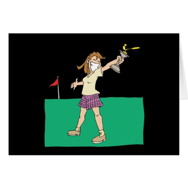 Womens Golf Trophy (Voorkant Horizontaal)