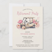 Women's Golfing Pensioen Party Uitnodiging (Voorkant)