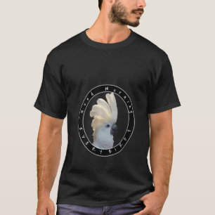 Womens Good Morning Allebirdy Happy Cockato T-shirt