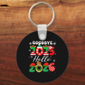 Womens Goodbye 2025 Hello 2026 Christmas Matching  Sleutelhanger (Voorkant)