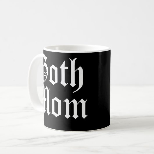 Womens Gothic mama Gothic Text Gothcore moeder don Koffiemok (Voorkant links)